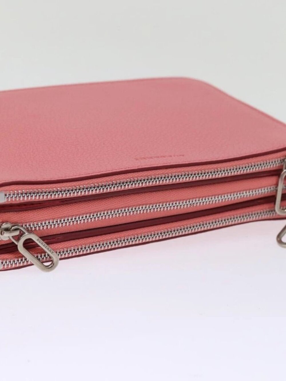 BURBERRY Shoulder Bag Leather Pink Auth - Picture 11 of 16